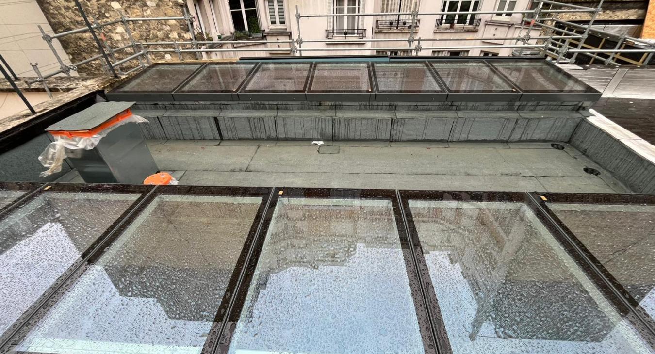 Verrière modulaire Lanterneau à Paris 17ème